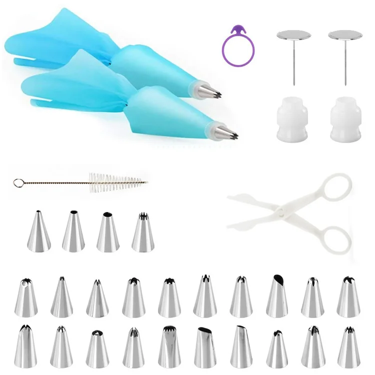 Manufacturers Supply Decorating Nozzle Set Decorating Pouch Decorating Nozzle Decorating Nail Cake Decorating Shears Bakery DIY