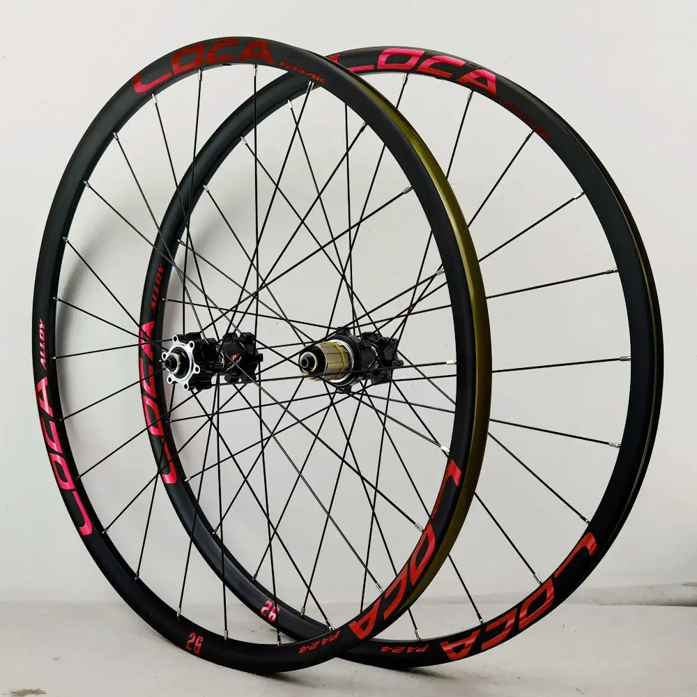 Bike Wheelset 26/27.5/29inch 24H draw 4 bearing hub 700c disc road reflective