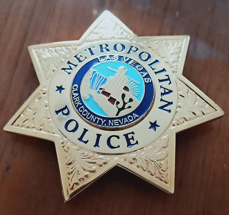 Реплика Фильма Prop Pin Badge Коллекция-METROPOLITAN POLICE LASVEGAS Кларк графство, Невада значок