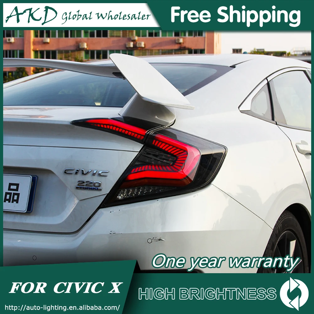 Задний фонарь для автомобиля Honda CIVIC X G10- CIVIC светодиодная сигнальная лампа Противотуманные фары DRL дневные ходовые огни тюнинг автомобильные аксессуары