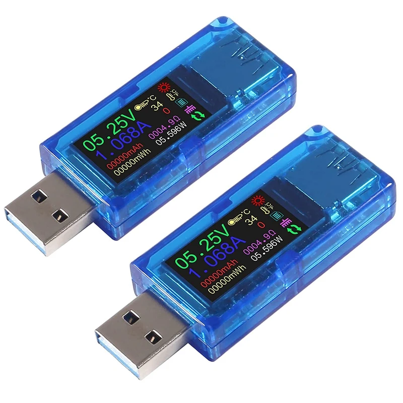 2 упаковки AT35 USB 3 0 Тестер измеритель мощности 7-30 в 0-4A тестер напряжения