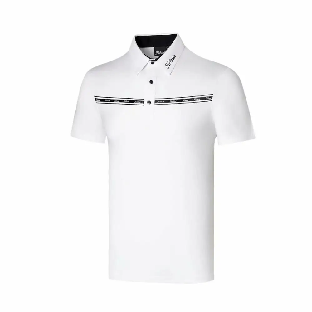 Одежда для гольфа мужская футболка с коротким рукавом быстросохнущая дышащая одежда для гольфа