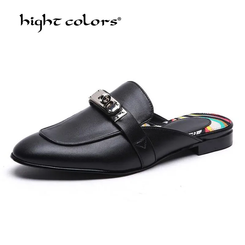 

Semitrailer Slippers Women Summer 2020 Metal buckle Fashion Bohemian Net Red Fairy Style Platform Ladies Sandals Women CK3-25