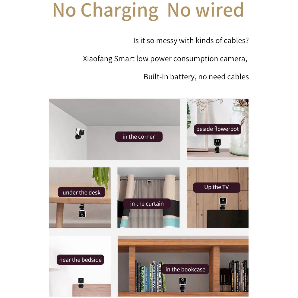 Wi-Fi Micro Home Wireless Video CCTV Mini Security Surveillance with Wifi IP Camera Cam Wi Fi Camara for Phone Indoor IPcamera