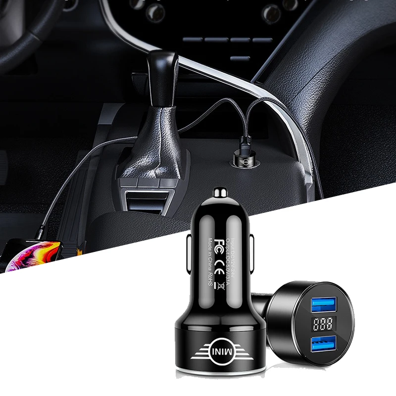 

Charge 4.0 3.0 USB Car Charger Auto Type C PD Fast Car Mobile Phone Charger for BMW MINI COOPER R56 R55 R60 R61 Countryman F55