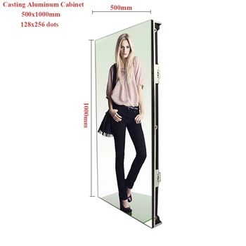 

LED Display Die Casting Aluminum 500*1000mm Cabinet P4.81 SMD1921 RGB Outdoor large Stage Advertising Screen Panel