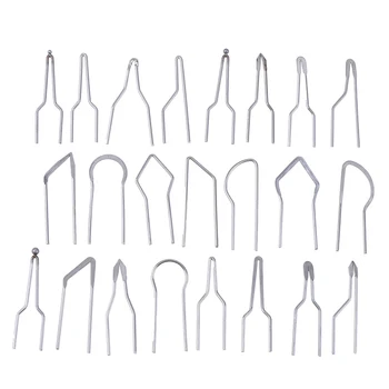 

23 Pcs/Set Silver Color Metal Alloy Impedance Wood Heating Wire Pyrographic Tip Kit