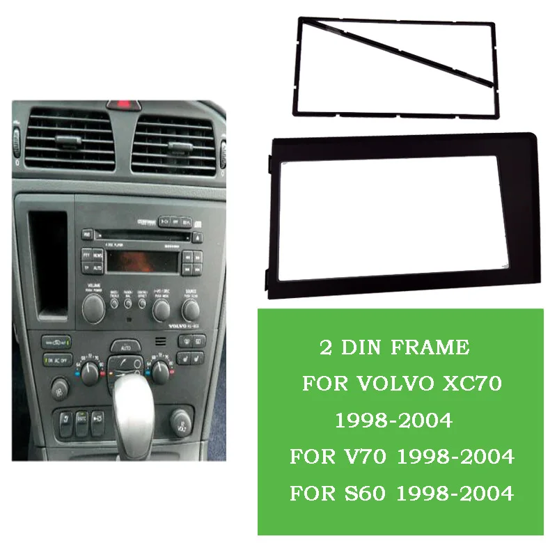 2Din Автомагнитола Cd Dvd Gps стерео панель приборная панель комплект интерфейсная рамка панель фасции подходит для Volvo Xc70 V70 S60 1998-2004(1