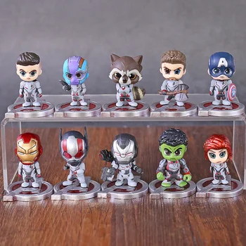

Avengers Endgame Iron Man Captain America Black Widow Nebula War Machine Hawkeye Thor PVC Figure Toys Doll 10pcs/set
