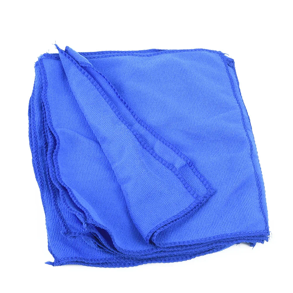 

10 Pack Blue Microfiber Cleaning Glass Cloth 30*30cm Car Window Lens LCD Towel
