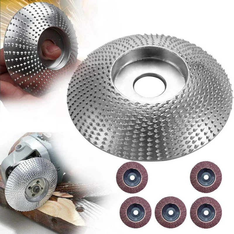 HLZS Angle Grinder Disc, Wood Carving Disc Grinding Wheel Sanding