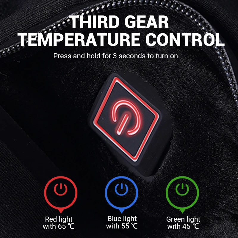 Heated Motorcycle Jacket Heating Underwear Fleece