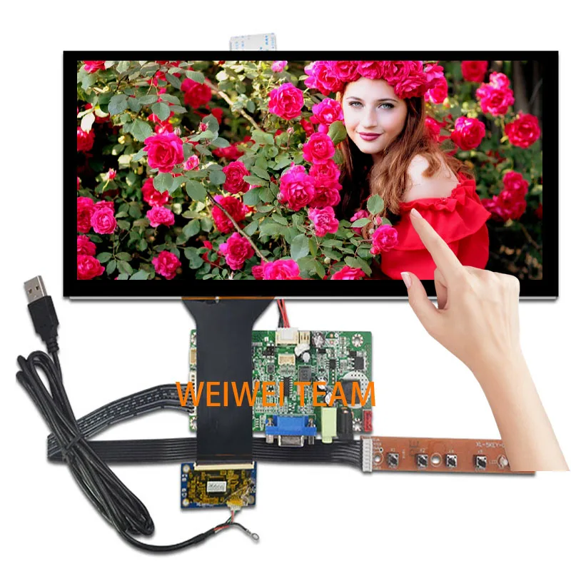 Wisecoco 12 3 дюймов HSD123KPW1 A30 ЖК дисплей с сенсорным экраном Панель ультра широкий