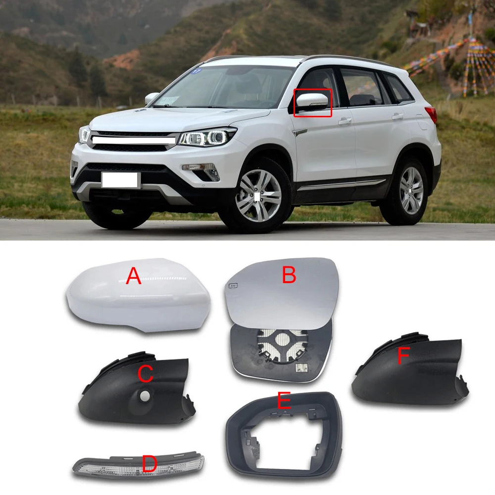 

CAPQX For Changan CS75 2013-2018 Side mirror protector Outside Rearview Mirror Frame Rear view mirror cover Base support Shell