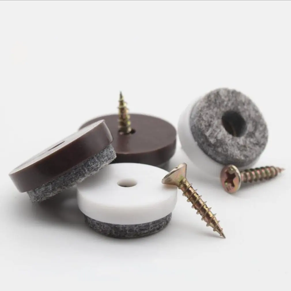 20pcs/set Furniture Tables and Chairs Felt Anchor Screws, Antiskid