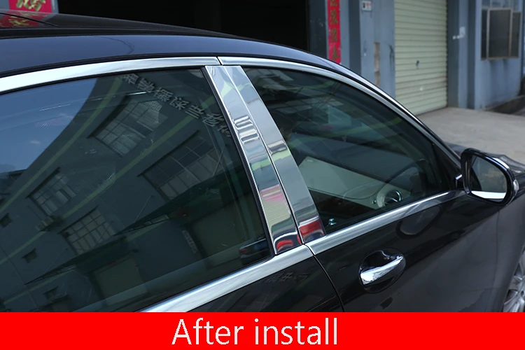 Для Mercedes Benz W221 s-класс S300L S350L S400L S500L S600L 2008-2013 автомобильные аксессуары оконная формовочная отделка алюминиевый сплав