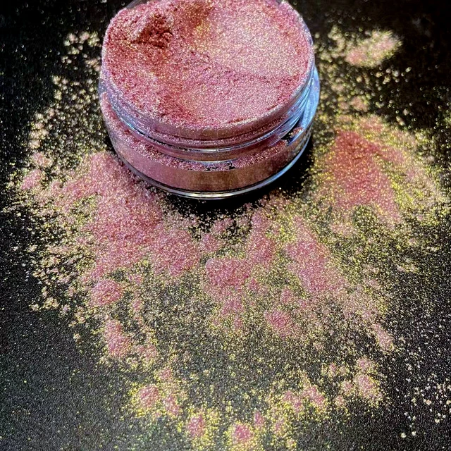 Blush clear pigment slime