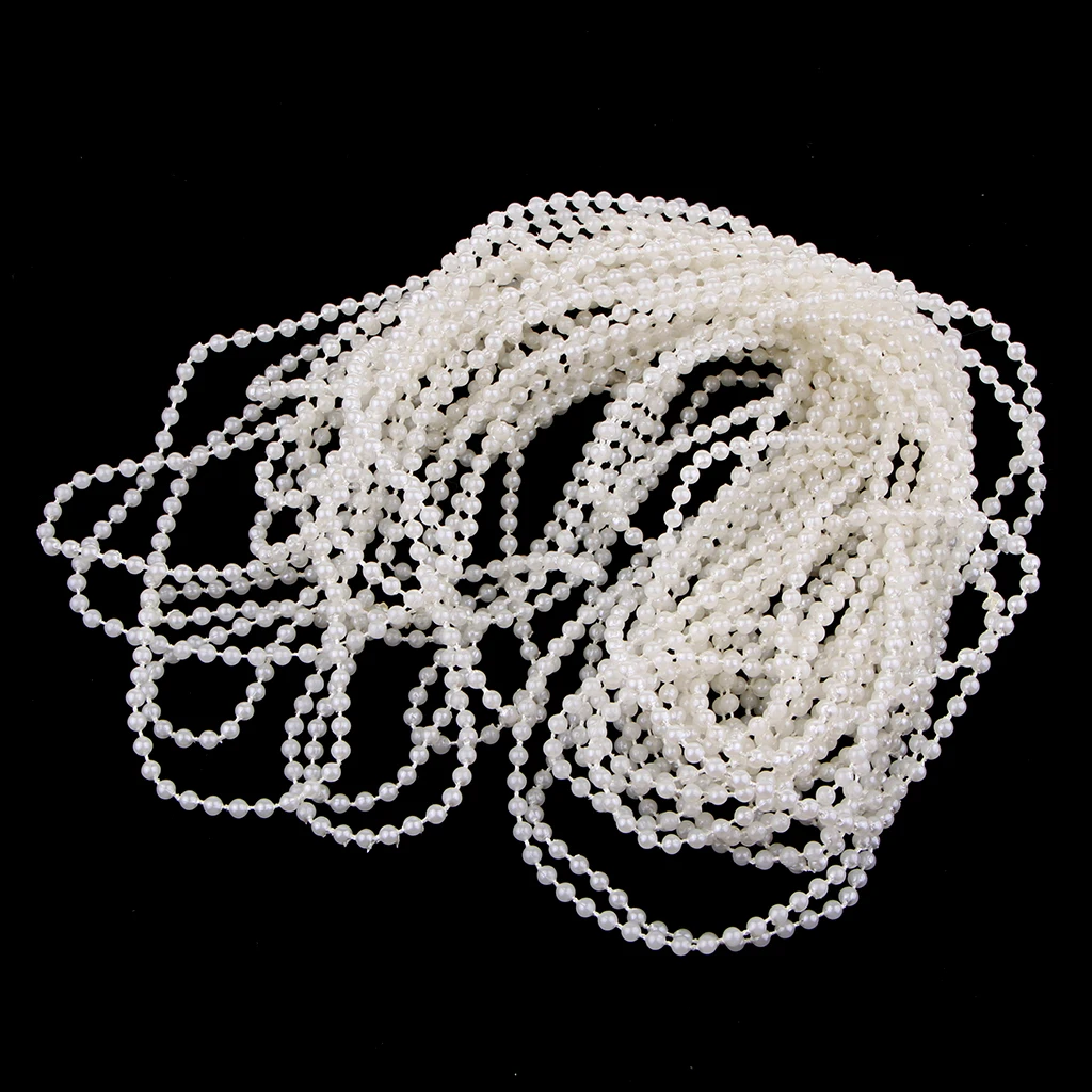 10 Meters 3mm ABS Imitation Pearl Beads Chain Trim for DIY Wedding Party Decoration Jewelry Findings Craft Accessories