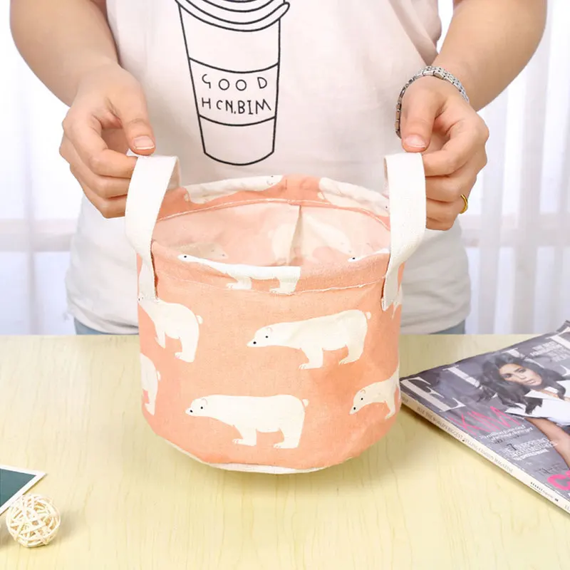 DIY Настольная корзина для хранения игрушек Нижнее белье коробка для хранения косметический блокнот-органайзер канцелярский контейнер корзина для белья Органайзер