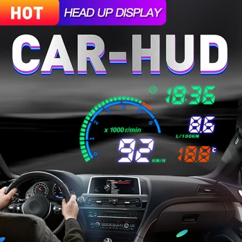 

HD car mp4 audio 5.5 inch mp5 Bluetooth player one radio universal HUD head-up display projector