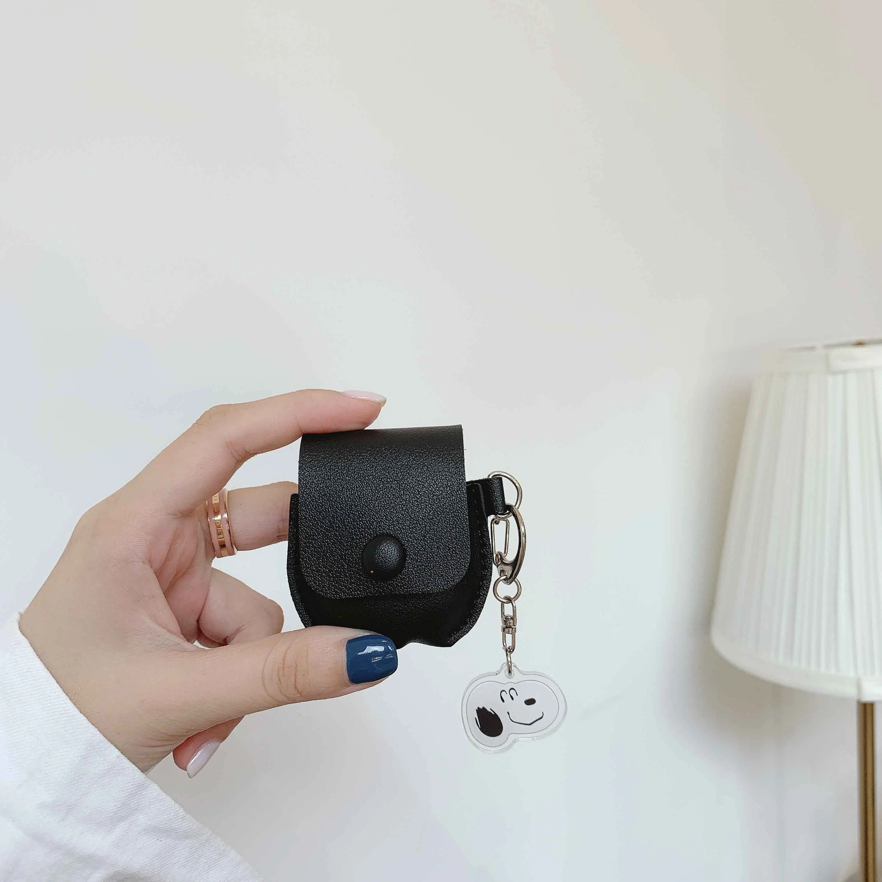 X45 Роскошный кожаный чехол для Airpods, чехол с милым мультяшным рисунком для оригинальных Airpods 1 2 Чехол для Airpod Air pods чехол Coque Funda - Цвет: X45