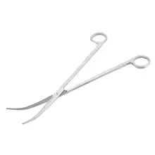 1pc Stainless Steel Scissors Portable Durable Fish Tank Plant Scissors Curved Tip Scissors for Fish Tank Aquarist