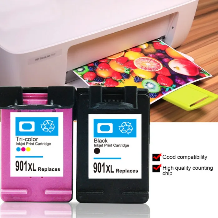 901XL сменный Картридж для струйного принтера совместимая hp J4500 J4580 J4640 J4660 J4680 ING-SHIPPING