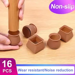Pack de 16 pieds de Table, gobelets avec coussinets en feutre, fond transparent, évite les rayures et le bruit, convient pour 3/4 à 1 pouces 