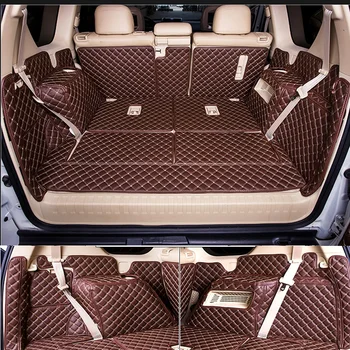 

Custom car trunk cargo mats & Back door mat for Toyota Land Cruiser Prado 150 7 seats -2010 durable boot carpets
