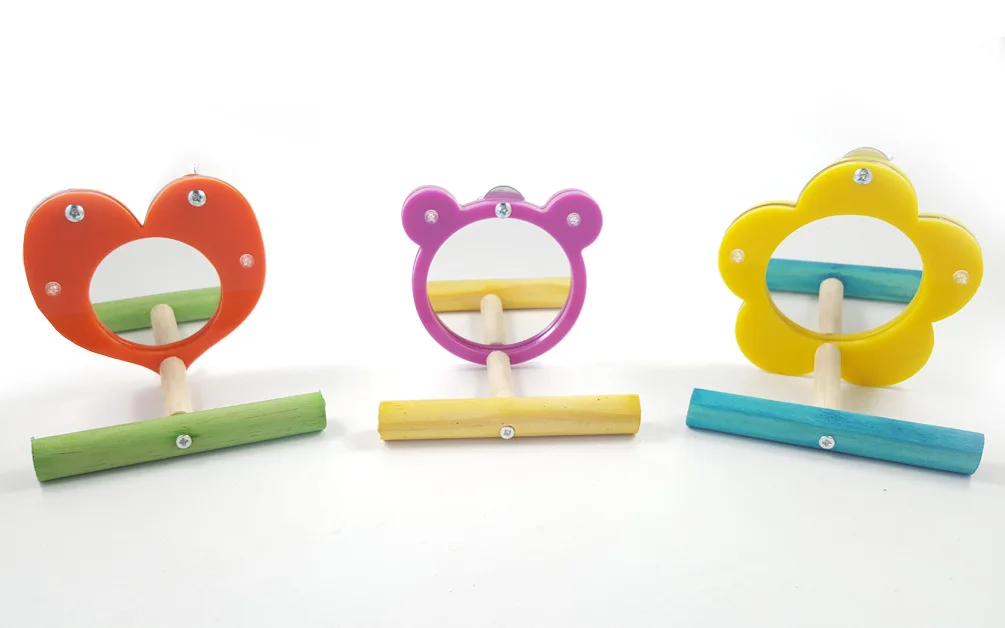 Игрушка попугай птица игрушка зеркало большое Зеркало акриловая обучающая