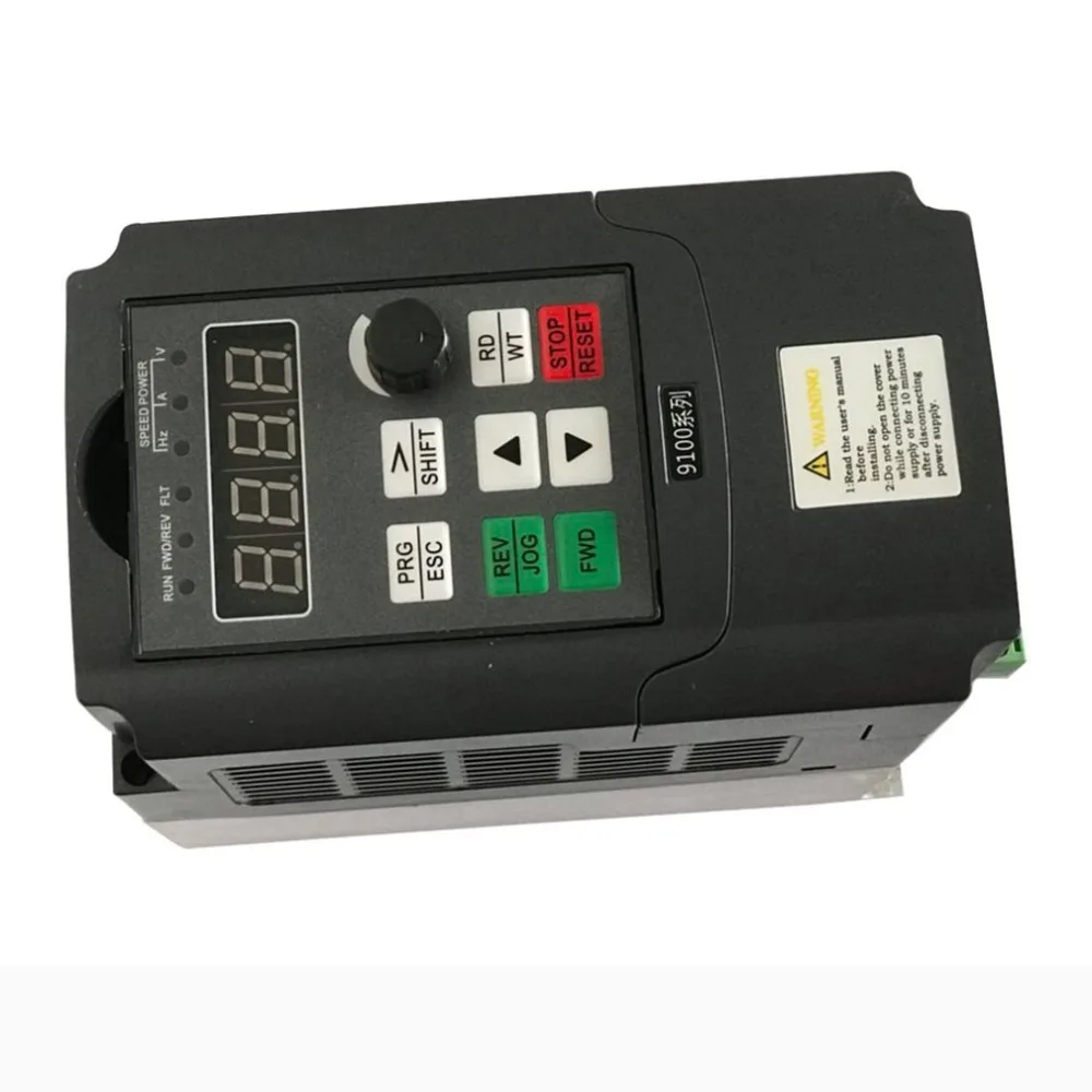 9100-1T-00040-G 0.4KW 220V 2.5A VFD инвертор портативный Преобразователь частоты Однофазное электрическое оборудование