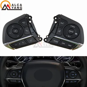 Malcayang-스티어링 휠 오디오 컨트롤 스위치/버튼, Toyota Avalon 2018-2021 RAV4 2019-2021 Corolla 2020 2021