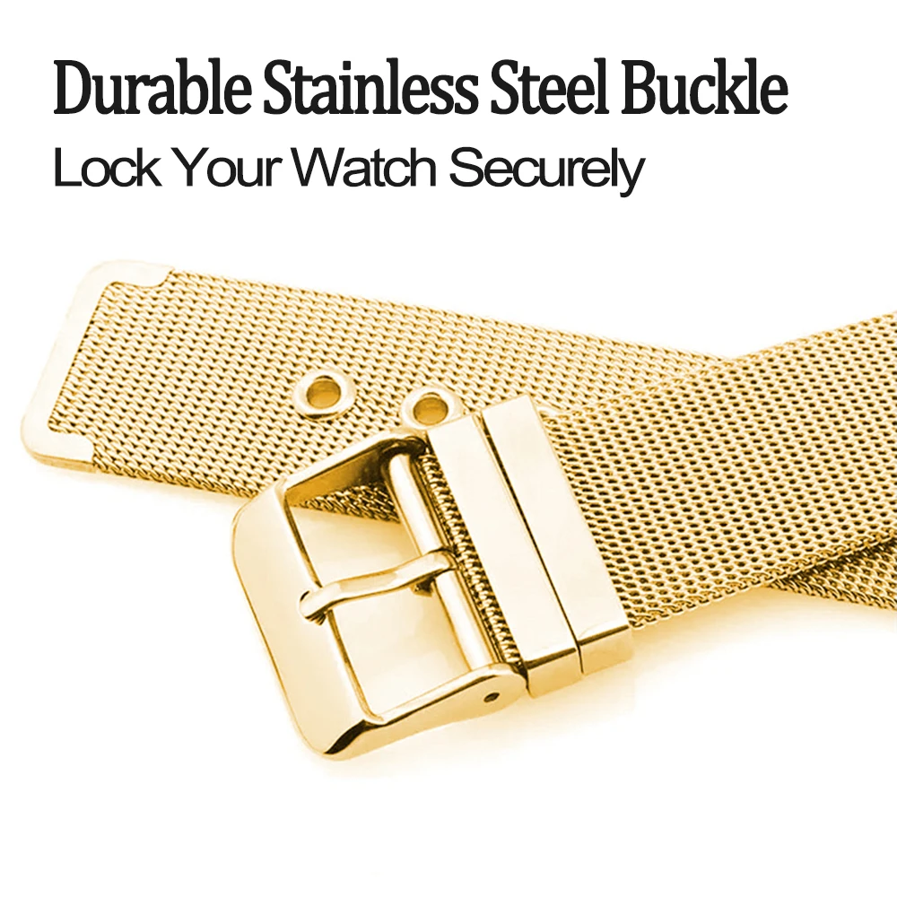 Quality Milanese Strap for Apple Watch Band Series 4 40mm 44mm Stainless Steel Bracelet for iWatch Series 3 / 2 / 1 38mm 42mm for Women Men