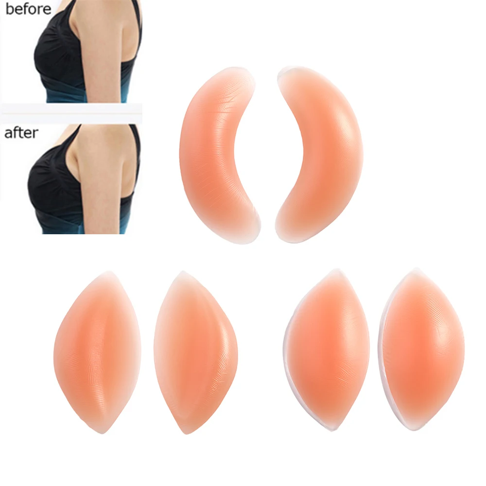 

Sexy Women Silicone Bra Pad Invisible Inserts Breast Pads Push Up Bra Insert For Women Dress Bikini Swimsuit Breast Enhancer