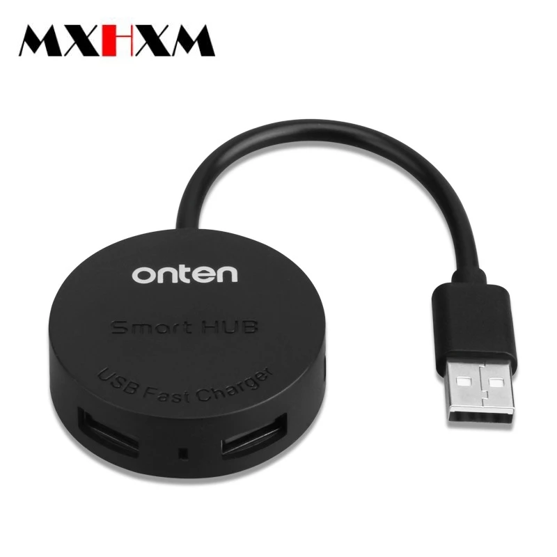 USB 2,0 концентратор usb разветвитель 4 порта круглый Концентратор сетевой разветвитель