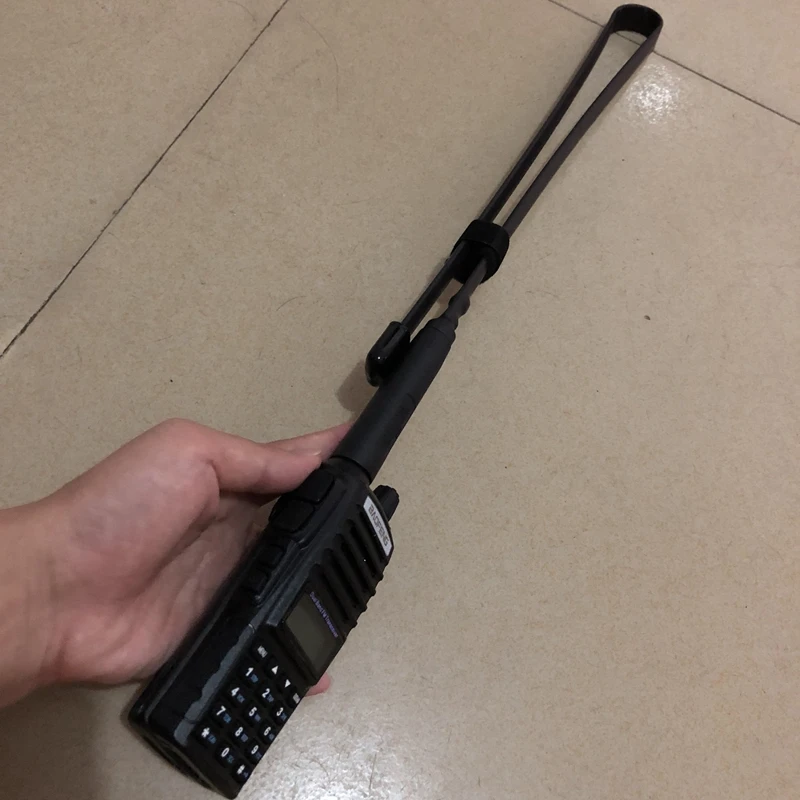Углеродистая сталь, тактический двойная антенна VHF UHF 144/430Mhz SMA-Female Складная для рации Baofeng UV-5R UV-82 UV5R pofung uv82