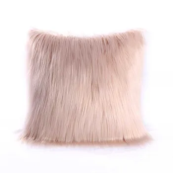 

Nordic Style Solid Color White Grey Pink Cushion Plush Warm Throw Pillow for Home Decor Sofa Waist Cushion