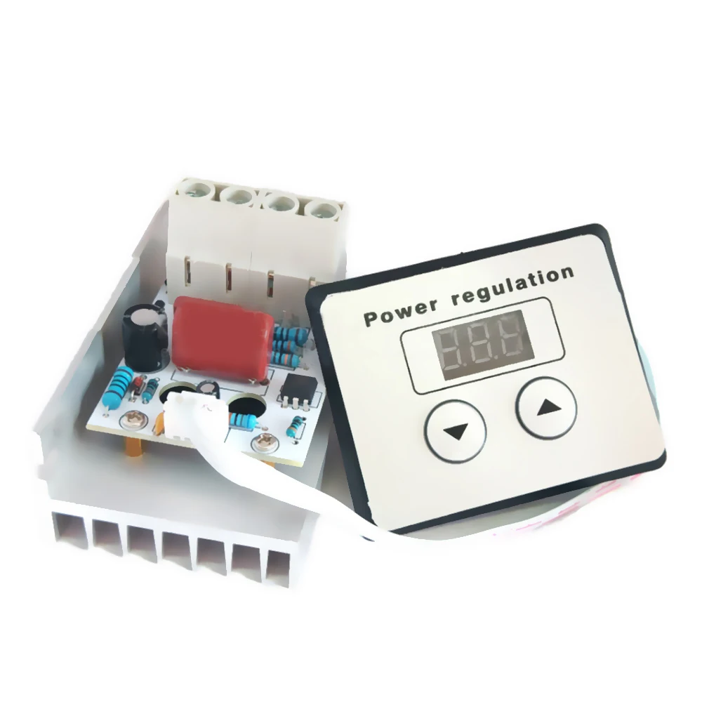 

10000W 220V AC 80A Digital Voltage Converter Module High Power Two-Way Thyristor Adjustable Voltage Regulator Controller