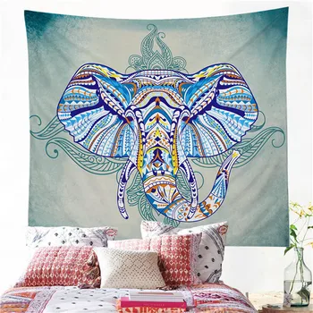 

Elephant Tapestry Printed Wall Hanging Tapestry Polyester Tapestry