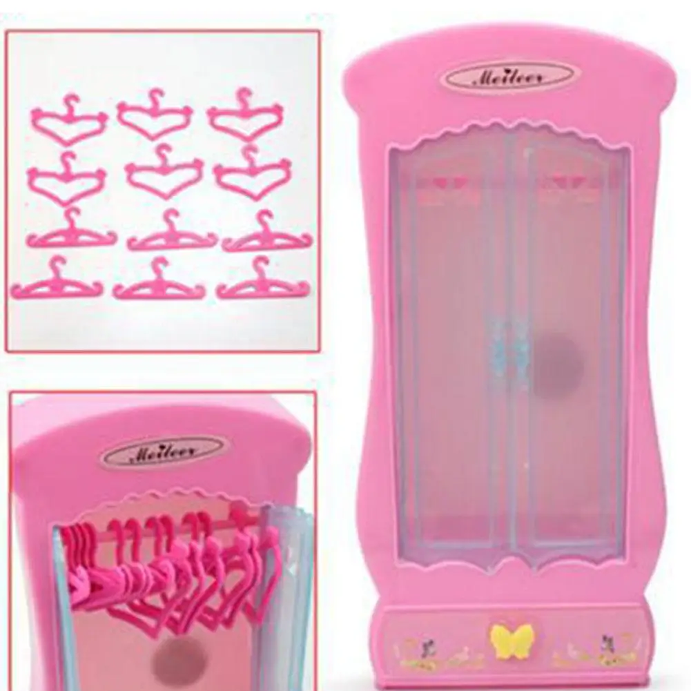 Kuulee розовый Шкаф Вешалки для одежды 30 см куклы девушки игрушки мебель аксессуары Подарки