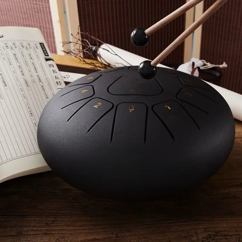 

Hand disc drum ethereal drum steel tongue drum without forgetfulness drum percussion color empty 12 inch 11 syllable