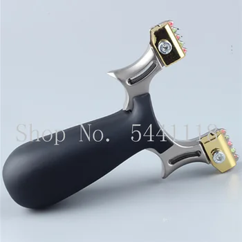 

Alloy Slingshot Mobile Fiber Slingshot Flat Skin Slingshot Outdoor High Precision Competitive Shooting Flat Skin Slingshot