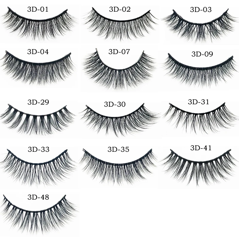 

Flash girl 13style 100% handmade 5pairs 3Dseries faux mink Eyelashes Natural small false Eyelashes