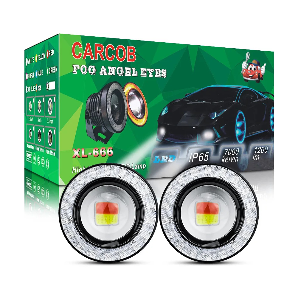 

DXZ 3.5 inch 30W LED COB Angel Eye Mistlampen LED Car Motorcycle Special LED Light Car 12V Light Accessories Fog Angle Eye Light