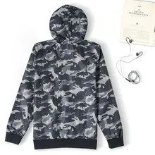 Спортивное повседневное камуфляжное пальто, Осеннее тонкое пальто с капюшоном, пальто для фитнеса, длинный кардиган на молнии 10860