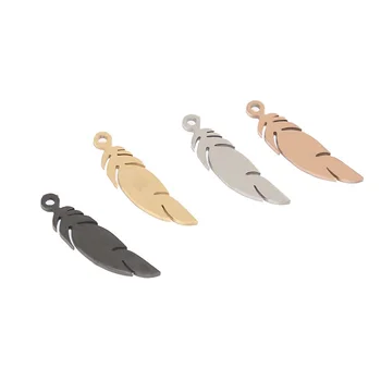 

10pcs Stainless Steel Leaves Connectors Charms Pendant DIY For Bracelet Necklace Anklet Jewelry Making Handcrafted Findings