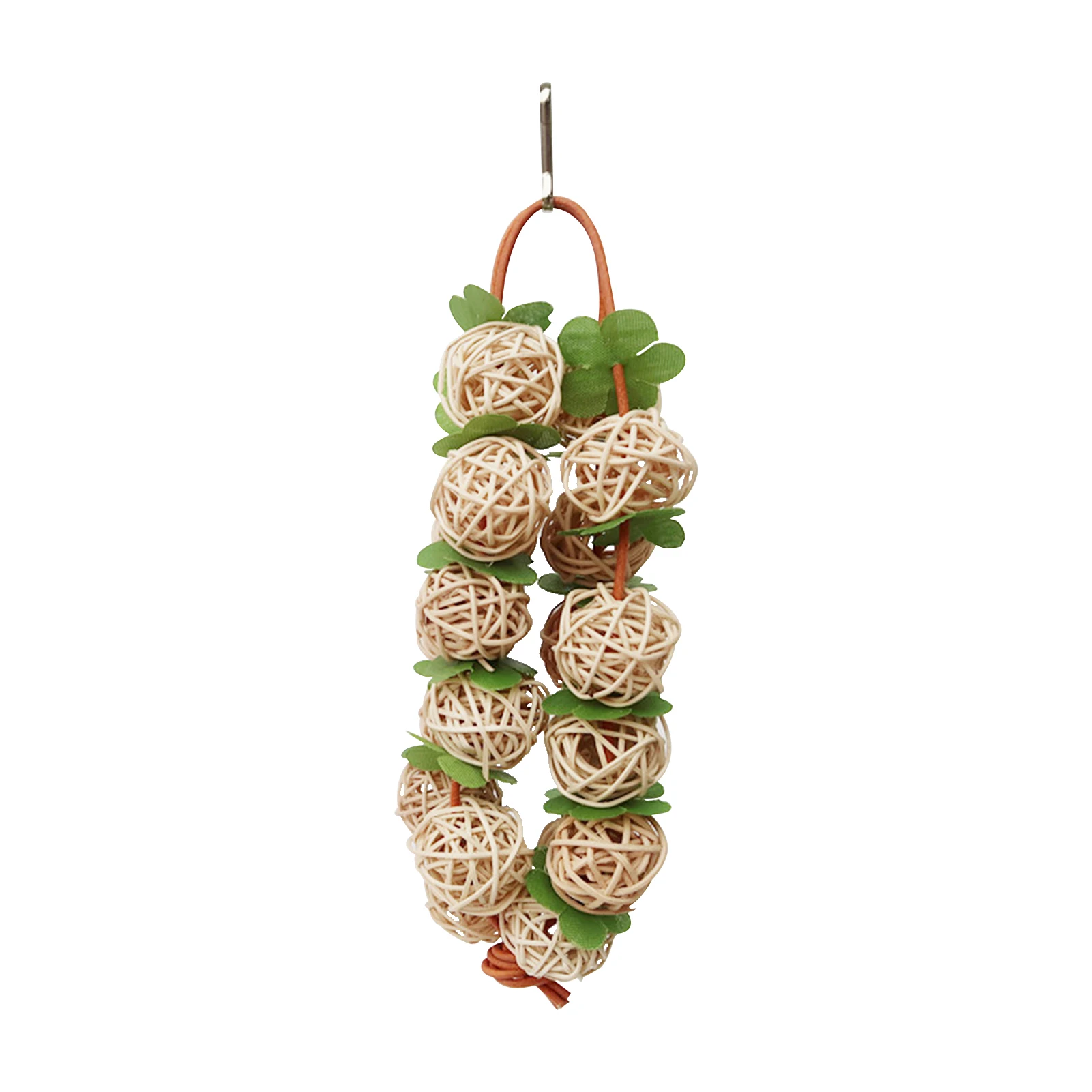Bird Accessories Small Medium Rattan Ball Home Garden Parrot Chewing Toy Removable Interactive Bite Resistant Budgies Cockatiel | Дом и сад