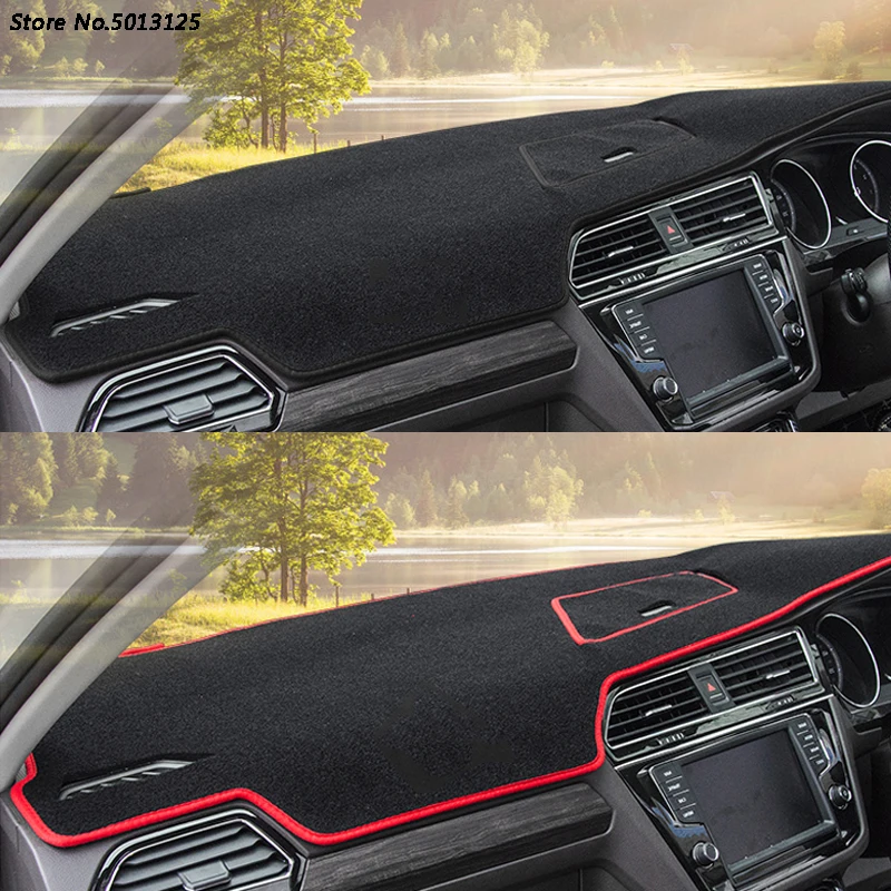 

Car Right Hand Drive Dashboard Mat Cover Pad Anti-UV Sun Shade Instrument Panel Carpet For Volkswagen VW Tiguan MK2 2017 2018