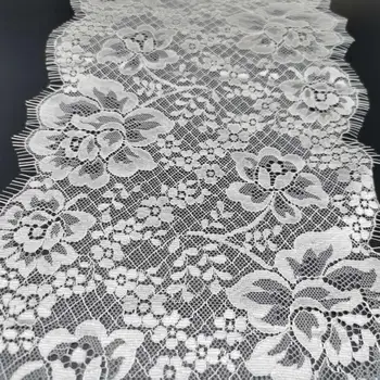 

width 19.5CM beige noble bright flowers non-stretch lace skirt hem dress underwear sewing process DIY clothing fabric