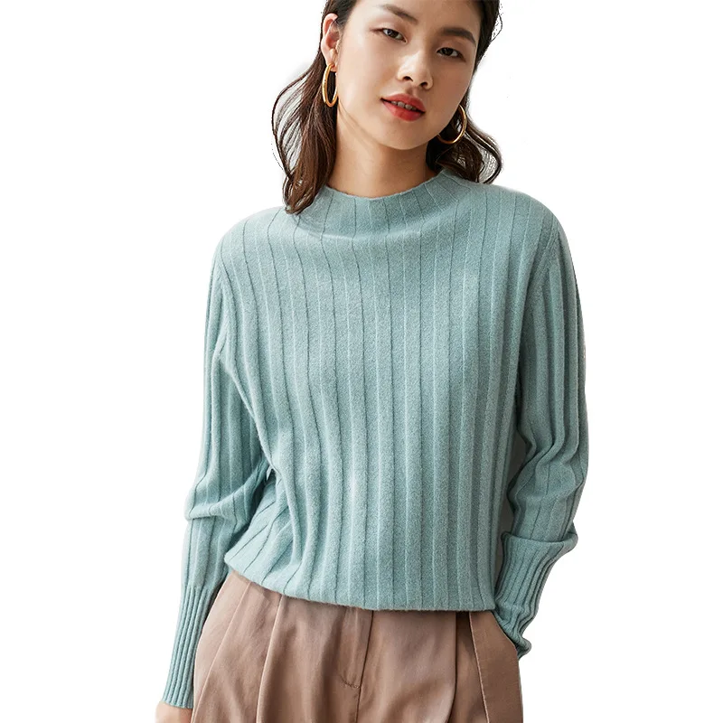 2020 Autumn and Winter Women's Stripe 100%